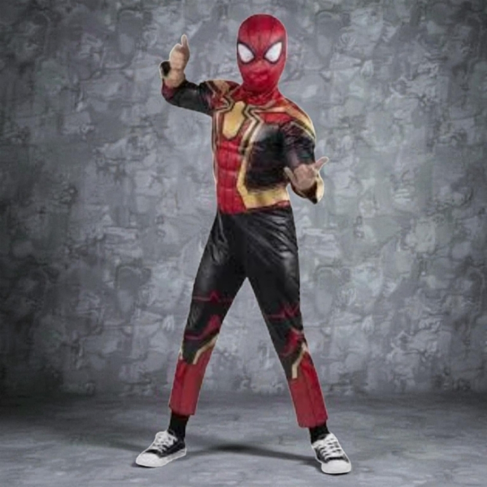 NWT Jazwares Marvel SPIDER-MAN Integrated Suit Light-Up Child Costume M 8